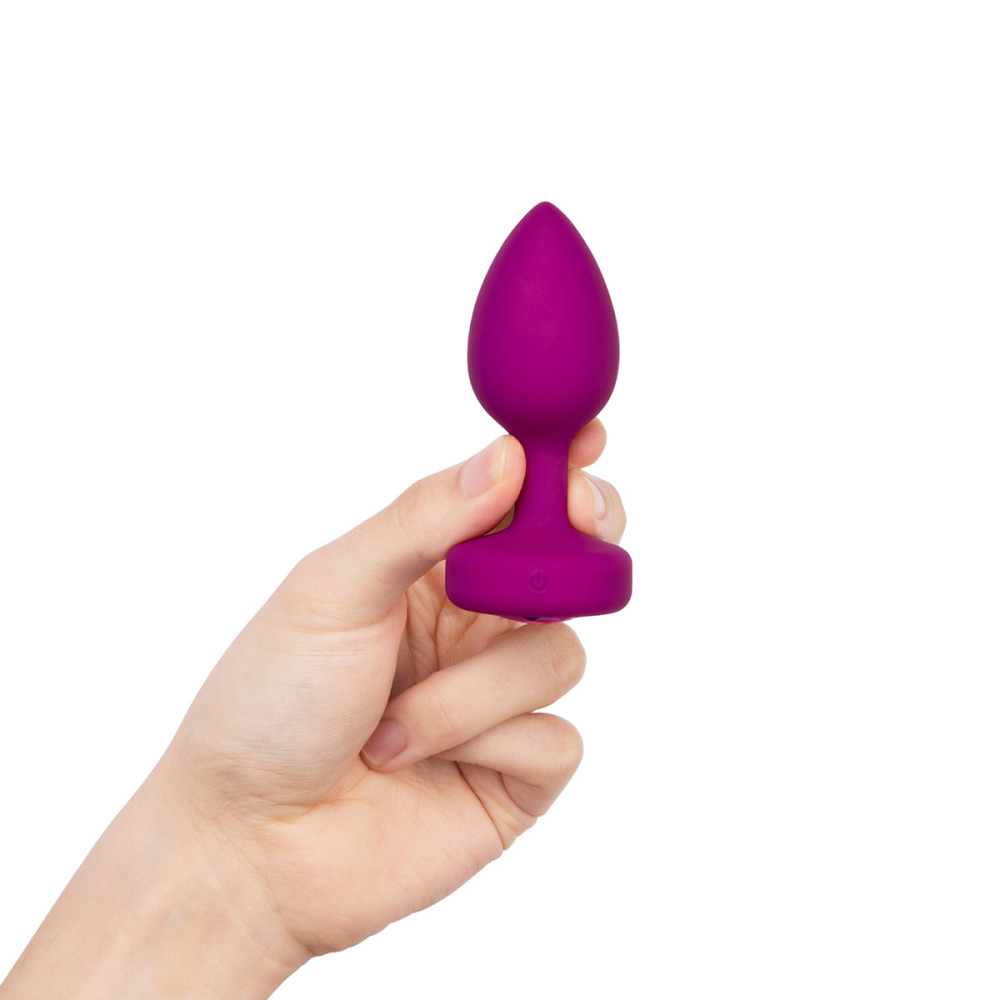 Анальная пробка с вибрацией B-Vibe, силиконовая, розовая, 9.8 х 3.7 см фото №6 — секс игрушки: Украина, NO TABOO