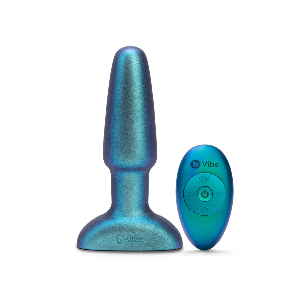 Анальная пробка с вибрацией и имитацией римминга B-Vibe Rimming 2, зеленая, 15 х 3.8 см фото №0 — секс игрушки: Украина, NO TABOO