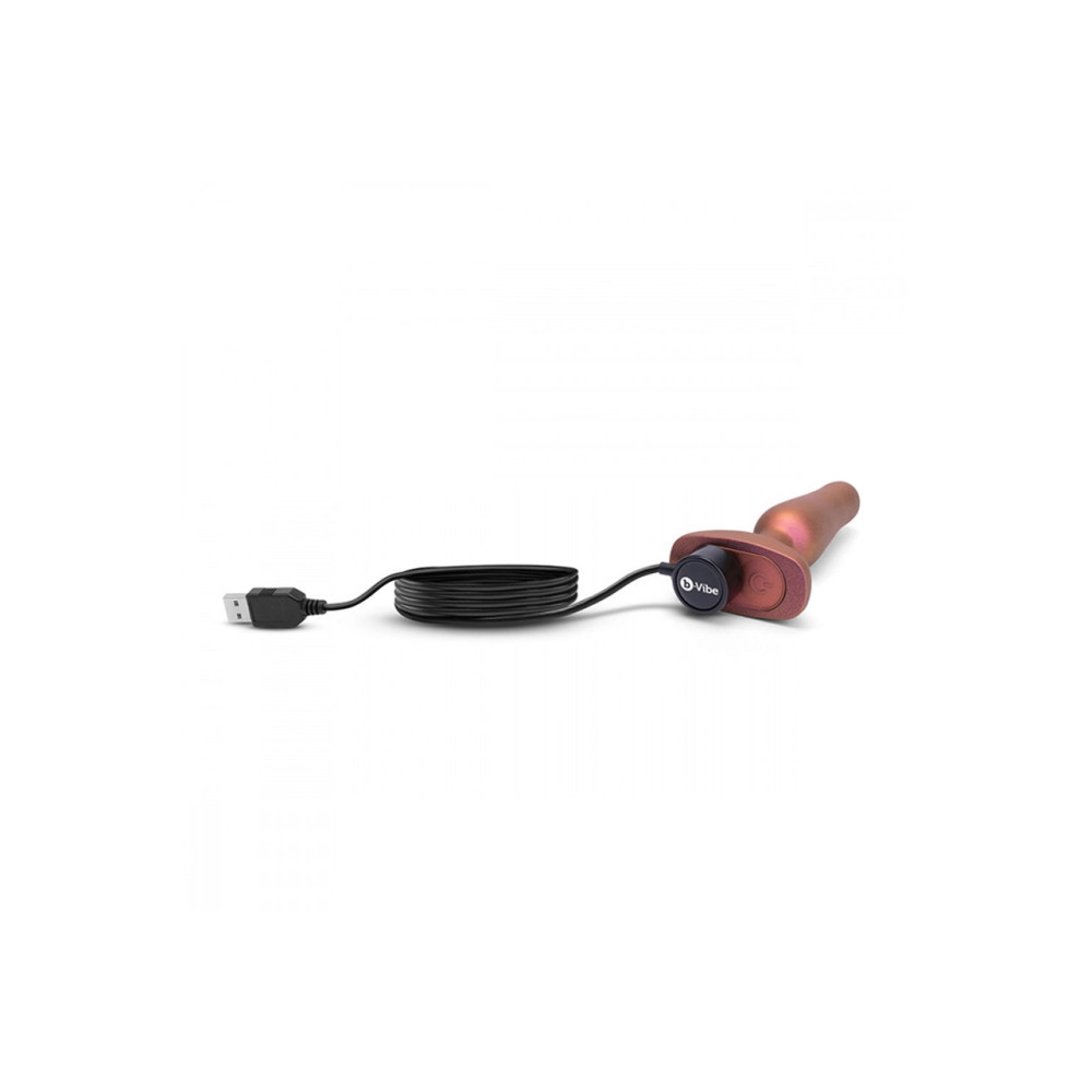 Анальная пробка с вибрацией B-Vibe Novice Plug, фиолетовая, 8.5 х 2.5 см фото №6 — секс игрушки: Украина, NO TABOO