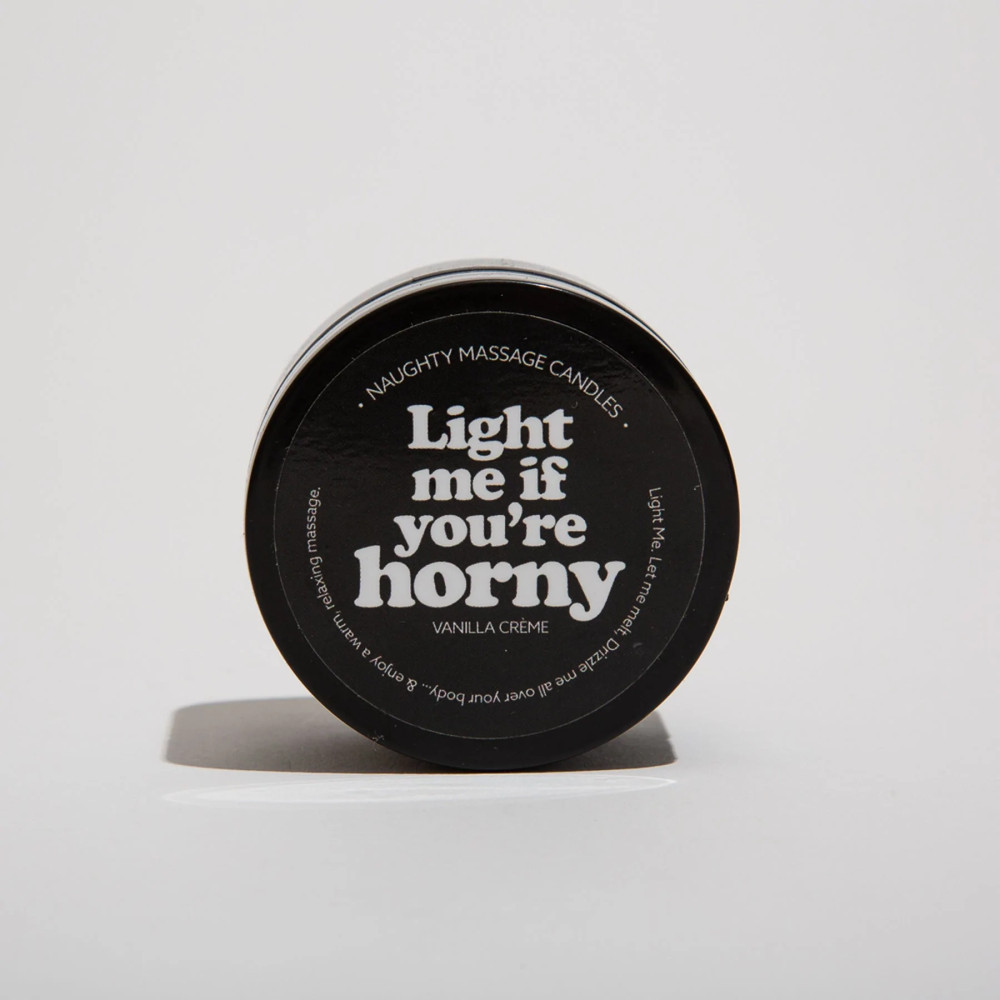 Массажная свеча с ароматом ванильного крема Light Me if You're Horny Kama Sutra, 50 г , фото №2 — секс шоп Украина, NO TABOO
