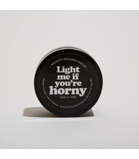 Массажная свеча с ароматом ванильного крема Light Me if You're Horny Kama Sutra, 50 г - No Taboo