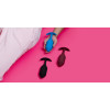Анальная пробка с утяжелением B-Vibe Snug Plug 2, фиолетовая, 10.5 х 3 см фото №9 — секс игрушки: Украина, NO TABOO