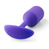 Анальная пробка с утяжелением B-Vibe Snug Plug 2, фиолетовая, 10.5 х 3 см фото №4 — секс игрушки: Украина, NO TABOO