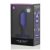 Анальная пробка с утяжелением B-Vibe Snug Plug 2, фиолетовая, 10.5 х 3 см фото №2 — секс игрушки: Украина, NO TABOO