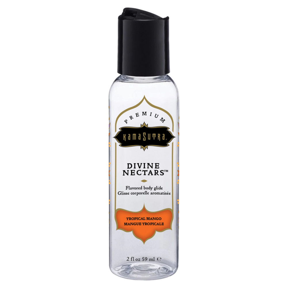 Лубрикант съедобный Kama Sutra Divine Nectars, 59 мл, на водной основе, с ароматом и вкусом манго, фото №0 — секс шоп Украина, NO TABOO