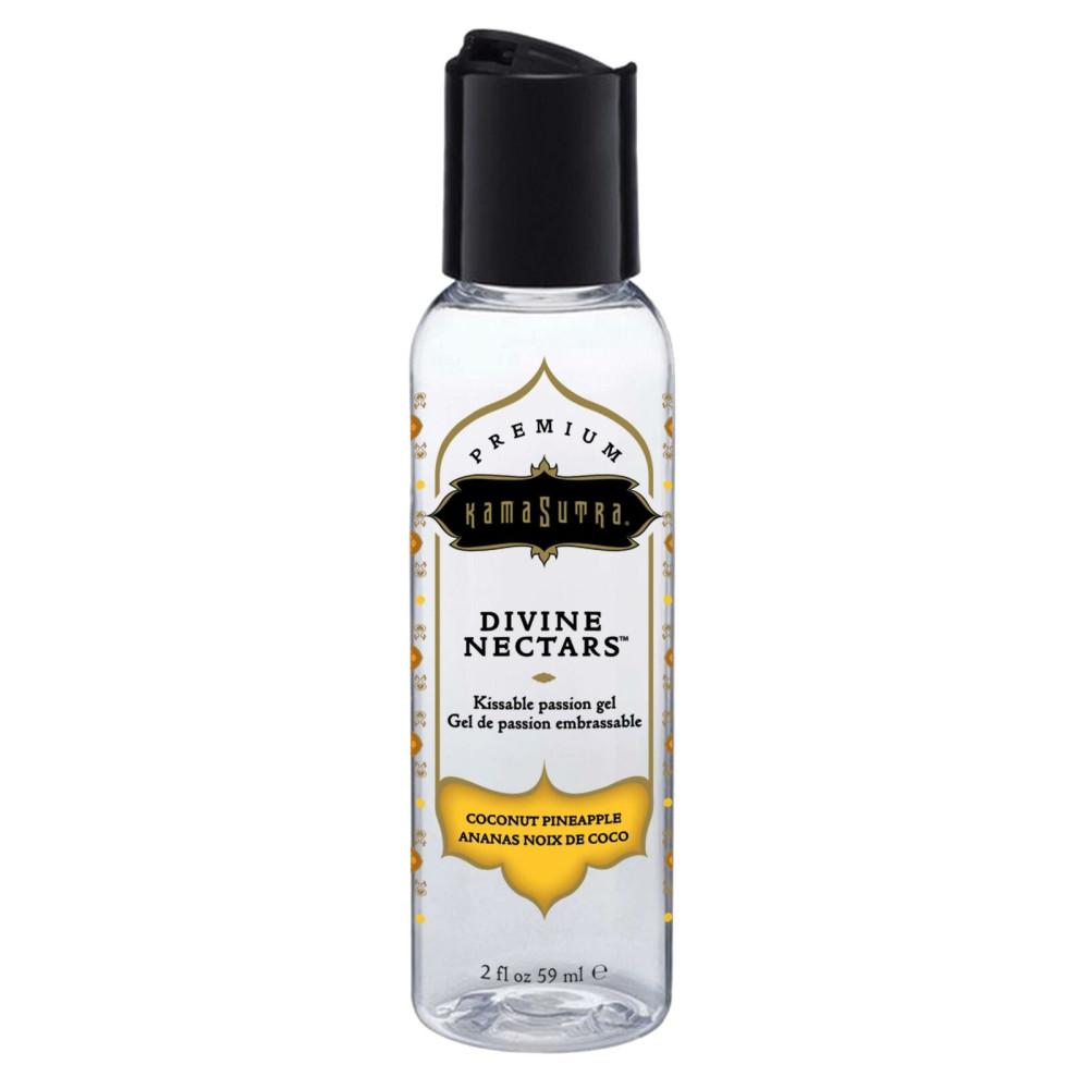 Лубрикант съедобный Kama Sutra Divine Nectars, 59 мл, на водной основе, с ароматом и вкусом ананаса и кокоса, фото №0 — секс шоп Украина, NO TABOO