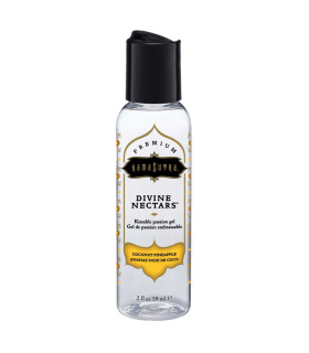 Лубрикант съедобный Kama Sutra Divine Nectars, 59 мл, на водной основе, с ароматом и вкусом ананаса и кокоса - No Taboo