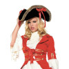 Пиратская шляпа с лентой и золотой отделкой Pirate Hat with Gold Trim от Leg Avenue, черная, фото №1 — секс шоп Украина, NO TABOO