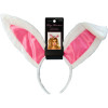 Ушки кролика One Size Plush Bunny Rabbit Ears Headband от Leg Avenue, розово-белые, фото №2 — секс шоп Украина, NO TABOO
