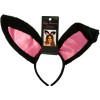 Ушки кролика One Size Plush Bunny Rabbit Ears Headband от Leg Avenue, розово-черные, фото №2 — секс шоп Украина, NO TABOO