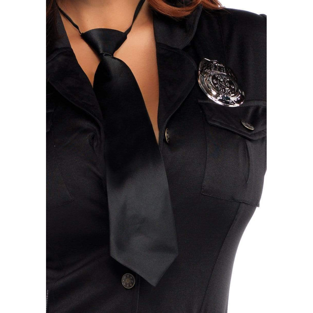 Костюм сексуальной полицейской, M/L, Dirty Cop Leg Avenue, 6 предметов, фото №4 — секс шоп Украина, NO TABOO