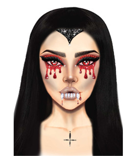 Маска вампира из страз Vampire от Leg Avenue - No Taboo