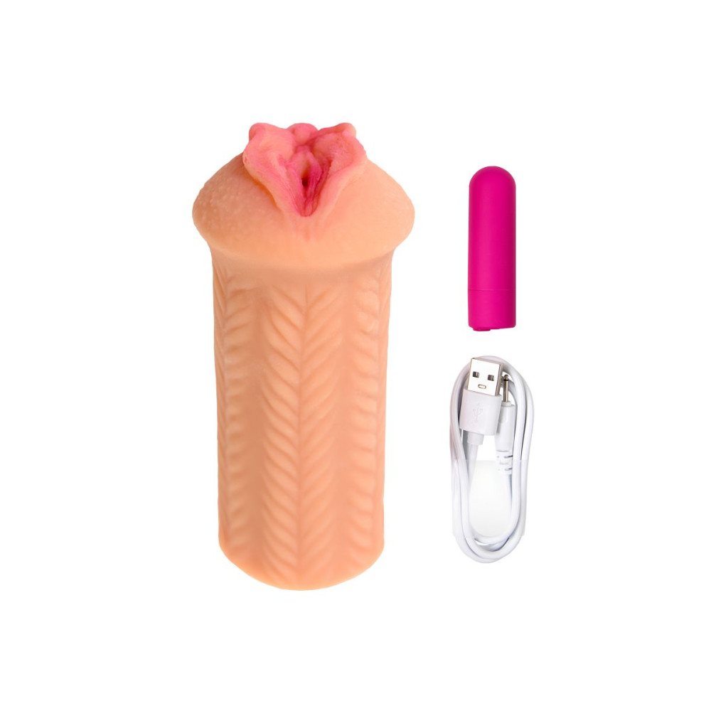 Мастурбатор реалистичный с вибрацией Kokos Elegance 004, киберкожа, 16 х 7 см фото №8 — секс игрушки: Украина, NO TABOO