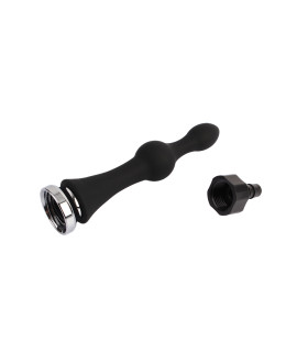 Насадка для анального душа Chisa Black Mont чёрная, 15 х 3.5 см - No Taboo