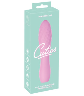 Вибратор Cuties рельефный, розовый, 14,2 × 3,3 см - No Taboo
