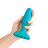 Анальная пробка с вибрацией и имитацией римминга b-Vibe Rimming Plug 2, голубая, 15 х 3.8 см фото №5 — секс игрушки: Украина, NO TABOO