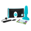 Анальная пробка с вибрацией и имитацией римминга b-Vibe Rimming Plug 2, голубая, 15 х 3.8 см фото №7 — секс игрушки: Украина, NO TABOO
