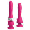 Вибратор со съемной присоской Pipedream 3Some Wall Banger Deluxe, розовый, 19 х 4 см фото №8 — секс игрушки: Украина, NO TABOO