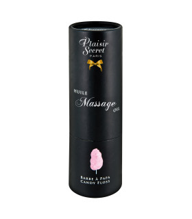 Массажное масло со вкусом сладкой ваты Plaisir Secret, с афродизиаком, 59 мл - No Taboo