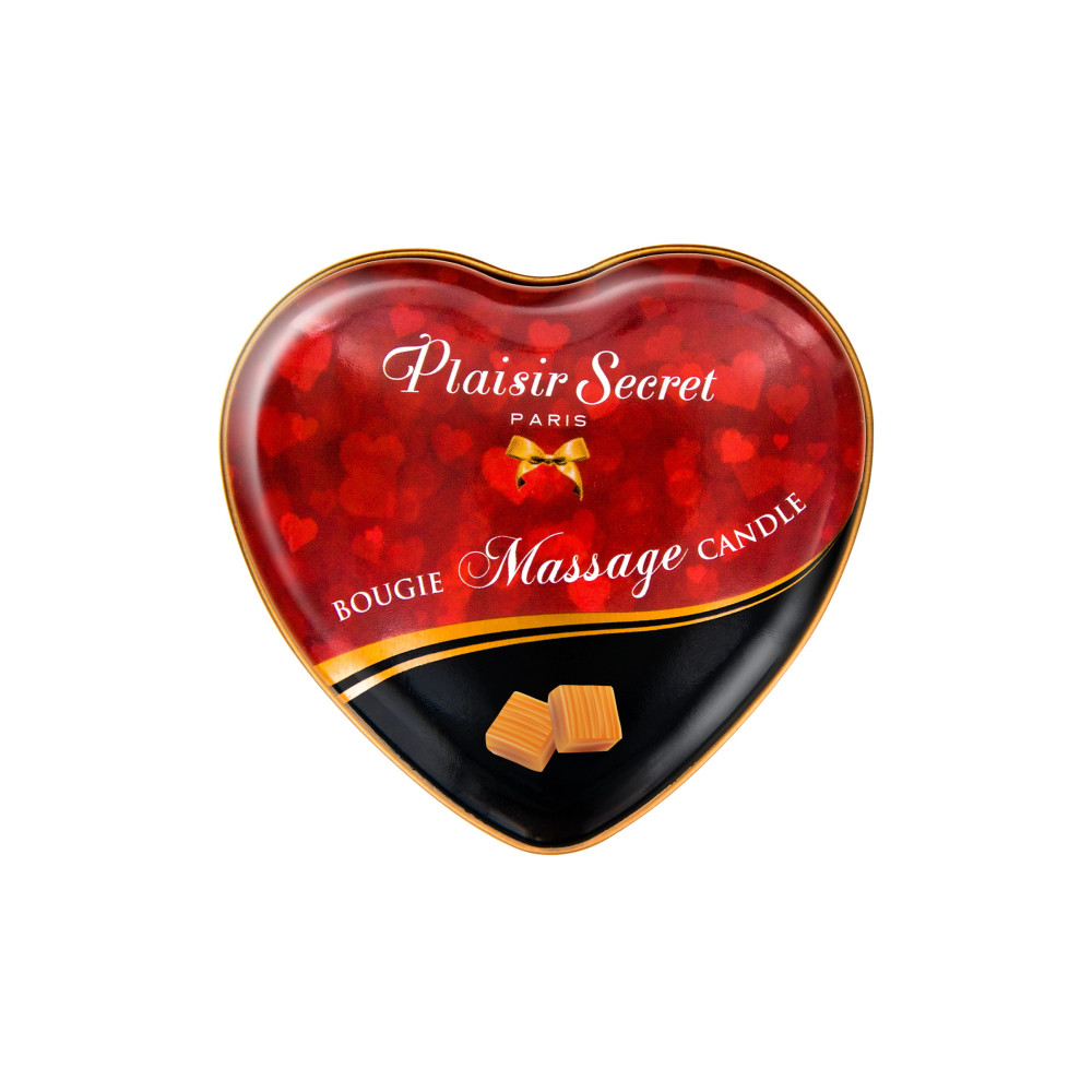 Массажная свеча Plaisir Secret, с ароматом карамели, 35 мл, фото №2 — секс шоп Украина, NO TABOO