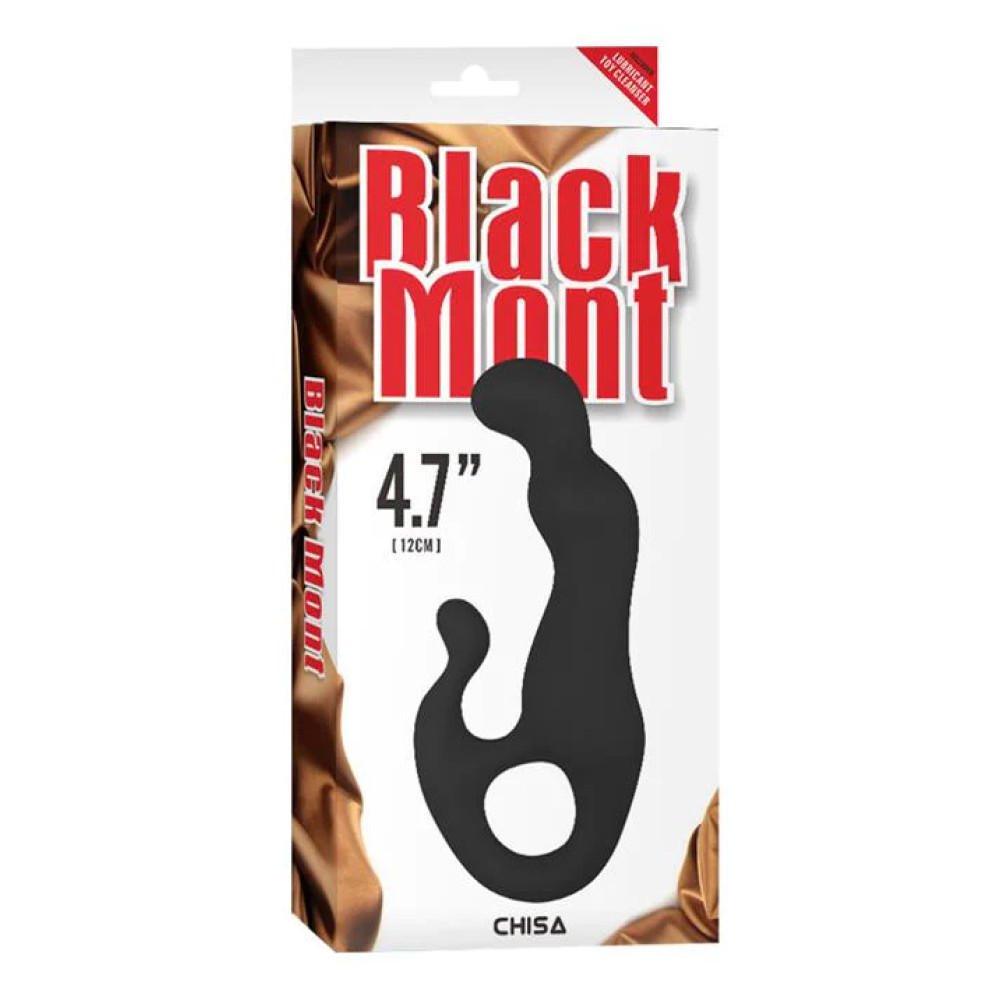 Массажер простаты Black Mont силиконовый, черный фото №2 — секс игрушки: Украина, NO TABOO
