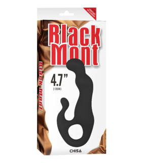 Массажер простаты Black Mont силиконовый, черный - No Taboo