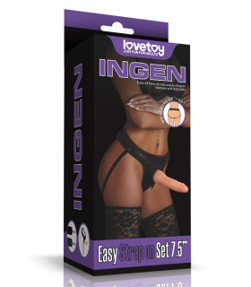 Страпон реалистичный на трусиках Lovetoy, бежевый, 19 х 5 см - No Taboo