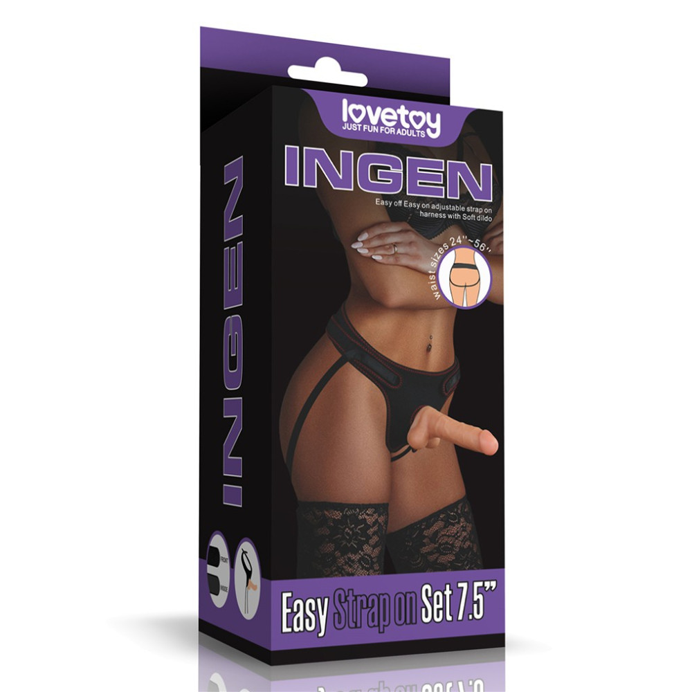 Страпон реалистичный на трусиках Lovetoy, бежевый, 18 х 3.6 см фото №2 — секс игрушки: Украина, NO TABOO