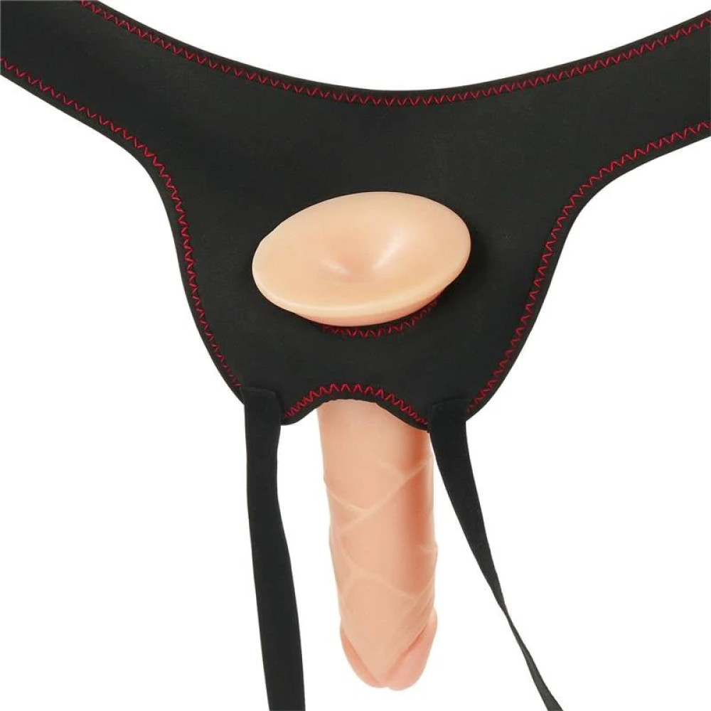 Страпон реалистичный с вибрацией 7.5 LoveToy Easy Strapon, 19 х 5 см фото №4 — секс игрушки: Украина, NO TABOO