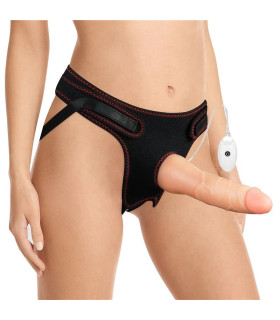 Страпон реалистичный с вибрацией 7.5 LoveToy Easy Strapon, 19 х 5 см - No Taboo