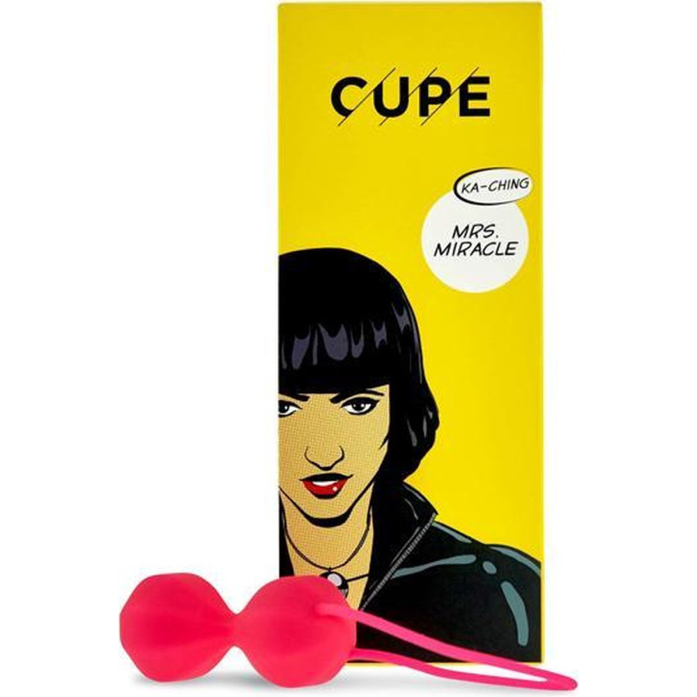 Вагинальные шарики рельефные Mrs. Miracle Cupe, силиконовые, розовые, 60 г фото №0 — секс игрушки: Украина, NO TABOO