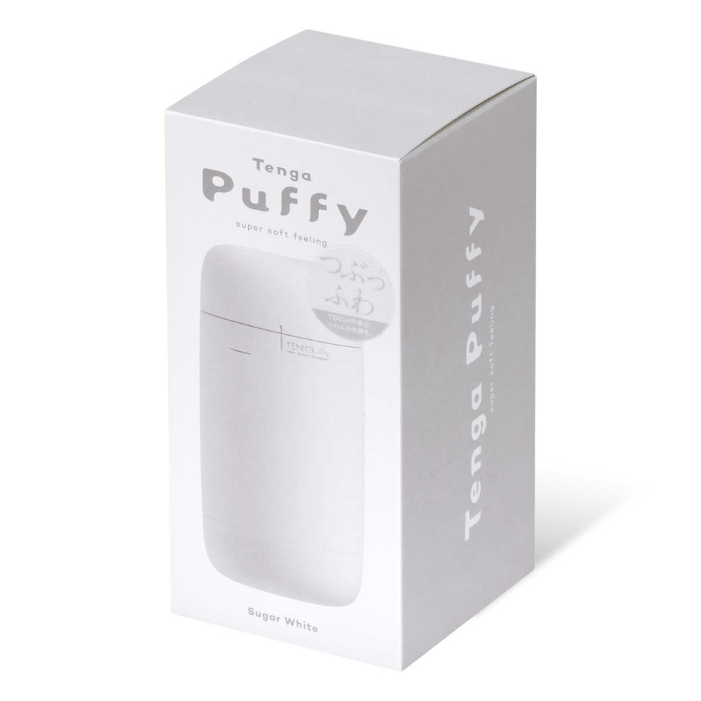 Мастурбатор нереалистичный Tenga Puffy Sugar White, рельефный, бежевый, 15 х 4.5 см фото №2 — секс игрушки: Украина, NO TABOO