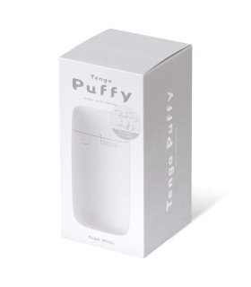 Мастурбатор нереалистичный Tenga Puffy Sugar White, рельефный, бежевый, 15 х 4.5 см - No Taboo