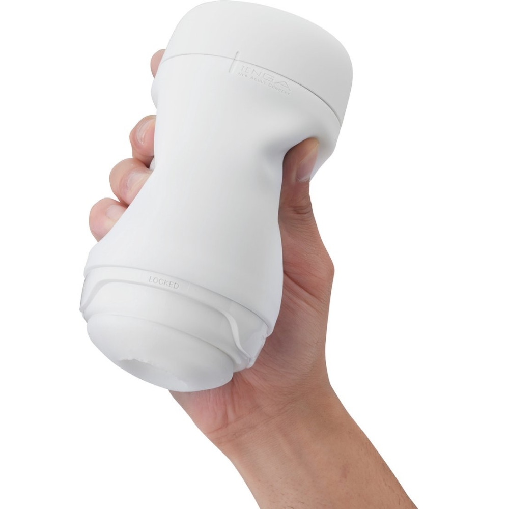 Мастурбатор нереалистичный Tenga Puffy Sugar White, рельефный, бежевый, 15 х 4.5 см фото №6 — секс игрушки: Украина, NO TABOO