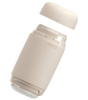 Мастурбатор нереалистичный Tenga Puffy Latte Brown, рельефный, бежевый, 15 х 4.5 см - No Taboo