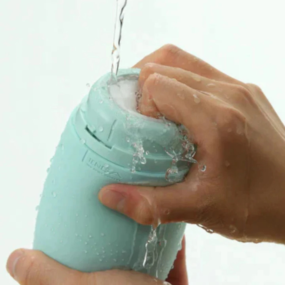 Мастурбатор нереалистичный Tenga Puffy Mint Green, рельефный, мятный, 15 х 4.5 см фото №6 — секс игрушки: Украина, NO TABOO