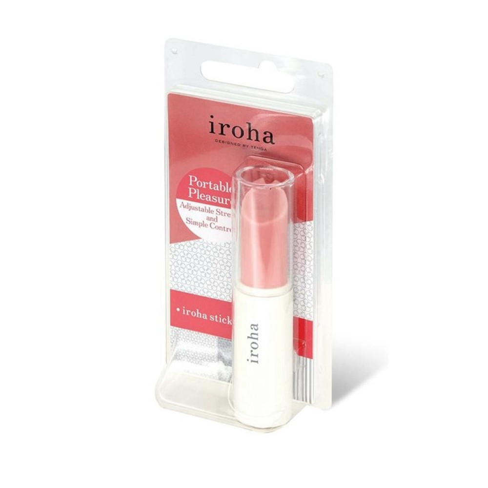 Вибропуля в виде помады Iroha Stick Tenga, медицинский силикон, розовая с белым фото №2 — секс игрушки: Украина, NO TABOO