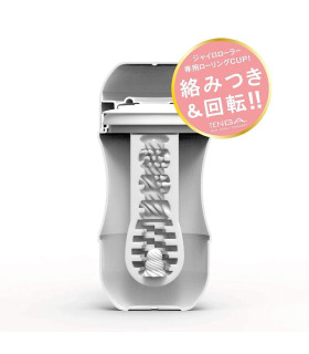 Мастурбатор нереалистичный Tenga Rolling Gentle, белый, 15.5 х 7 см - No Taboo