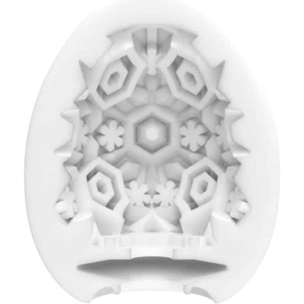 Мастурбатор яйцо с рельефом Tenga Snow Crystal, белый, 49 х 49 х 61 мм фото №2 — секс игрушки: Украина, NO TABOO