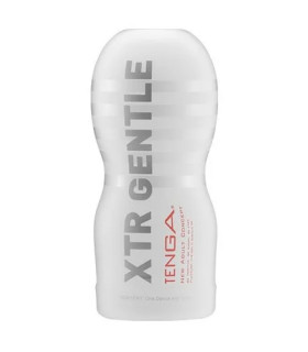 Мастурбатор в колбе рельефный Tenga Original Xtra Gentle, белый, 15.5 х 4.5 см - No Taboo