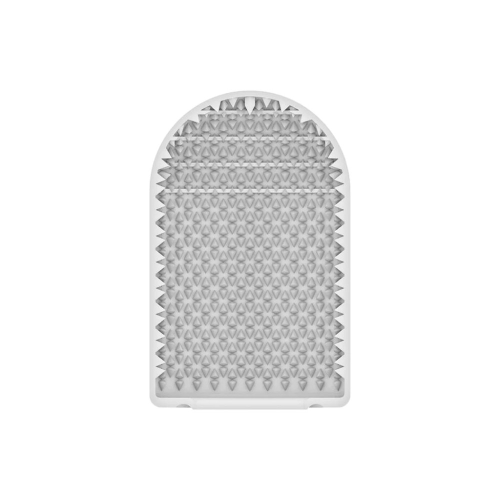 Мини мастурбатор нереалистичный Tenga Pocket Crystal Mist, с рельефом, белый, 7.5 х 5.5 см фото №3 — секс игрушки: Украина, NO TABOO