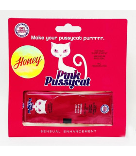Возбуждающий препарат для женщин Pink Pussycat Honey, со вкусом меда, 1 шт. - No Taboo