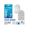 Мини мастурбатор нереалистичный Tenga Pocket Cold Spark, с рельефом, белый, 7.5 х 5.5 см фото №2 — секс игрушки: Украина, NO TABOO