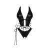 Боди эротичное с интимным вырезом One Size Cordellis Obsessive, черное, фото №3 — секс шоп Украина, NO TABOO