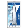 Фаллоимитатор реалистичный Jock Curve Toys, на присоске, прозрачный, 30 х 6.8 см фото №2 — секс игрушки: Украина, NO TABOO