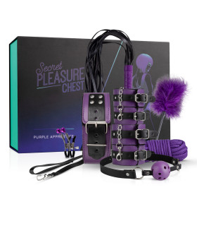 БДСМ набор Loveboxxx Purple Apprentice, 9 предметов, фиолетово-черный - No Taboo