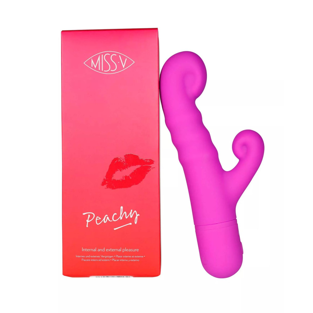 Вибратор-кролик Peachy Miss V, силиконовый, фиолетовый, 18.9 х 3.8 см фото №0 — секс игрушки: Украина, NO TABOO