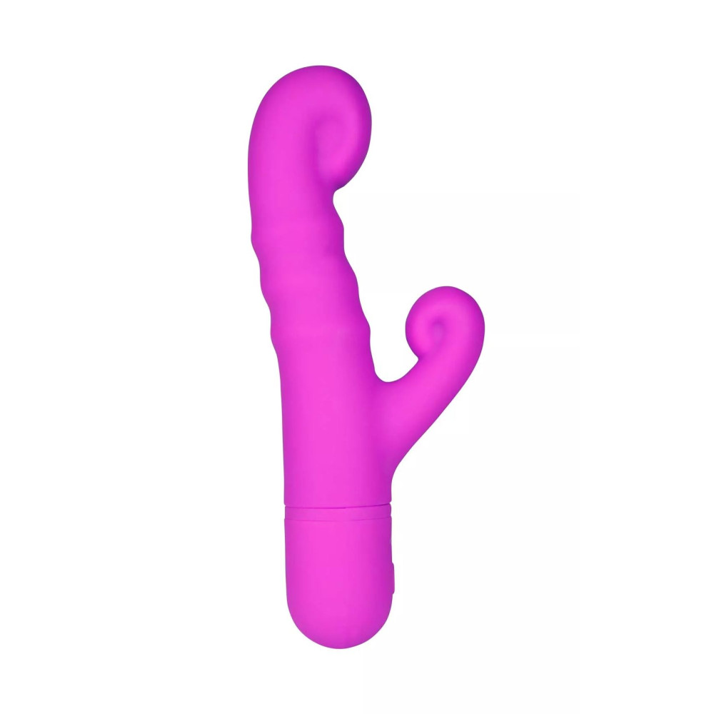 Вибратор-кролик Peachy Miss V, силиконовый, фиолетовый, 18.9 х 3.8 см фото №3 — секс игрушки: Украина, NO TABOO