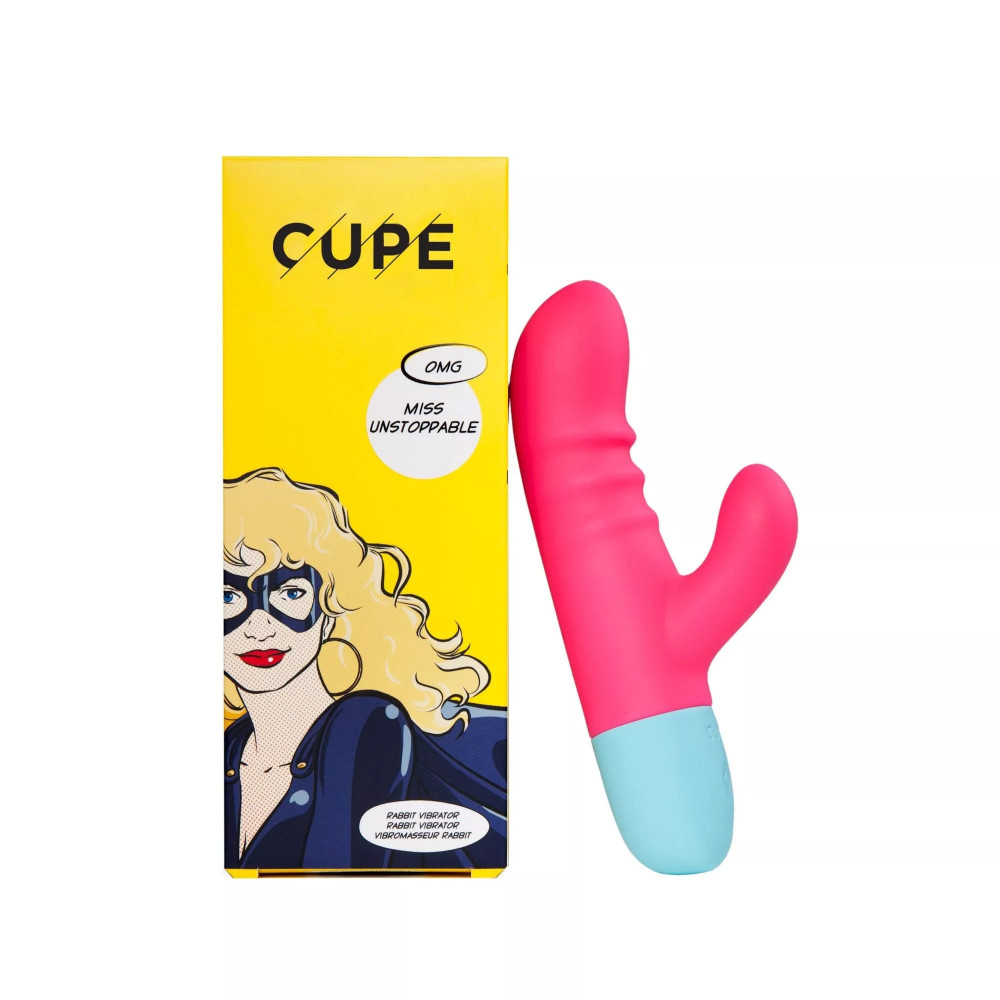 Вибратор-кролик Miss Unstoppable Cupe, силиконовый, розовый, 17.2 х 3.3 см фото №0 — секс игрушки: Украина, NO TABOO