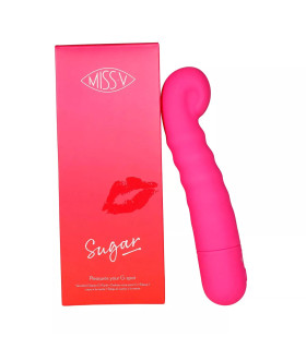Вибратор для точки G Sugar Miss V, силиконовый, розовый, 18.8 х 3.8 см - No Taboo